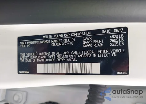 2018 Volvo S60 Inscription T5 from USA, damaged, VIN LYV402TKXJB162524